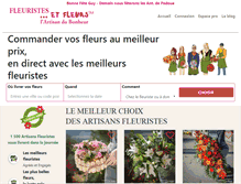 Tablet Screenshot of fleuristes-et-fleurs.com